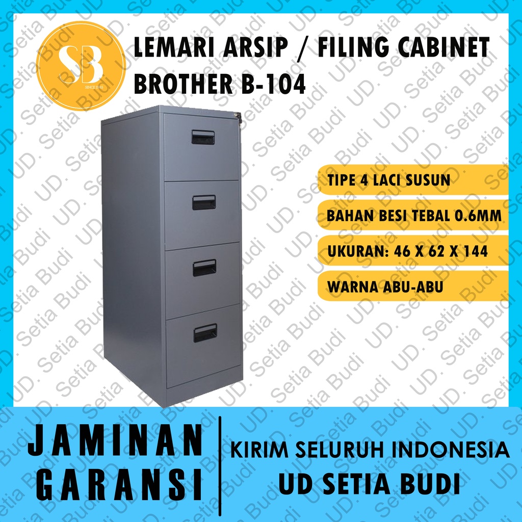 Filing Cabinet Lemari Arsip Besi Brother B-104