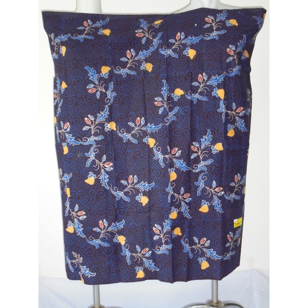 Kain Batik tulis madura biru dongker bintik