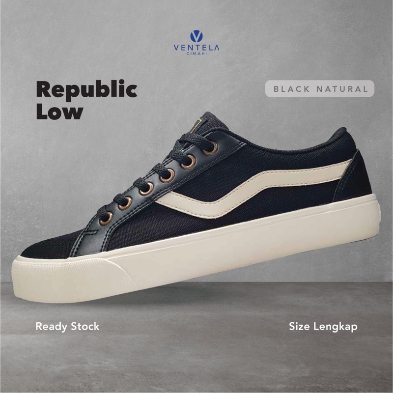 Ventela Republic Low Black Natural