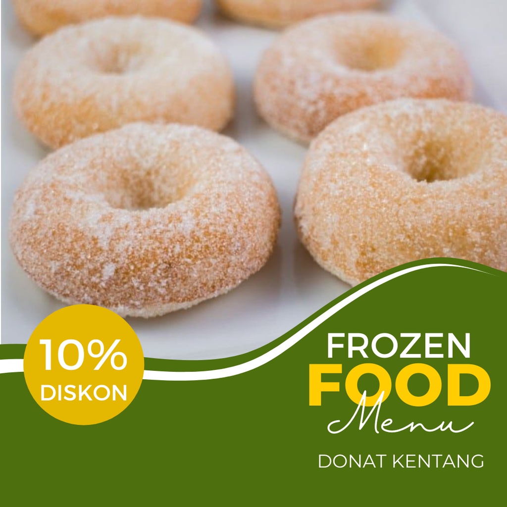 

Donat Kentang Arshaka food isi 10 pcs include gula halus