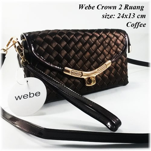 Webe Crown 2 Ruang - Tas Impor - Tas Slempang - Tas Murah - Tas Wanita