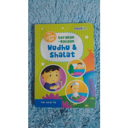 Board Book My Golden Age Gerakan Bacaan Wudhu & Sholat Penerbit Checklist