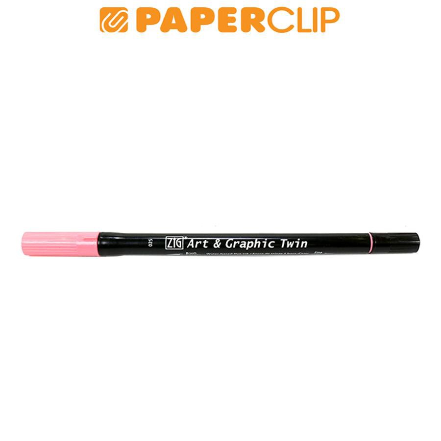 

PEN BRUSH ZIG KURETAKE TUT-80 ART & GRAPHIC TWIN 025 LIGHT CARMINE