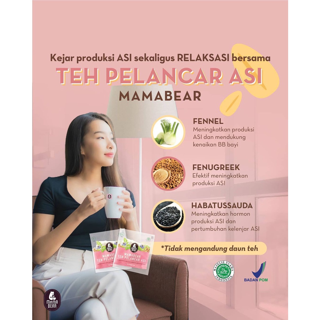 Mama Bear Pelancar ASI Teh Pelancar ASI Booster Mamabear 1 Box Jakarta