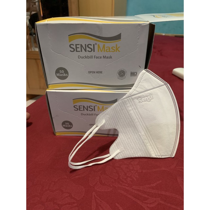 Sensi Mask Duckbill Masker Sensi Duckbill Original 1 box isi 50 pcs