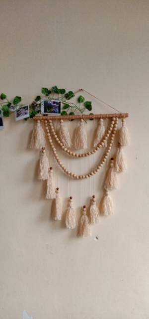 READY STOK) macrame hiasan dinding monte tasel / macrame wall hanging/ Dekorasi rumah