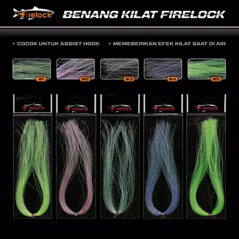 BENANG KILAT - BENANG MUTIARA - BULU MUTIARA  FIRELOCK