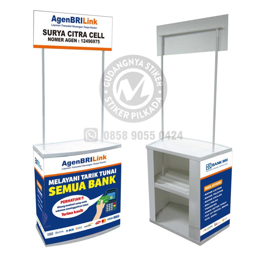 

STIKER VINYL BRILINK UNTUK TEMPELAN EVENT DESK STANDAR KUMPLIT