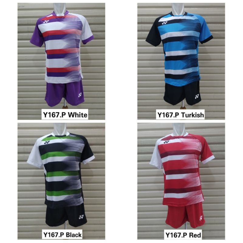 Setelan Jersey Badminton / Bulutangkis Y167 Polos Dewasa / Kaos Celana Badminton / Setelan Olahraga Dewasa / Sport Collection Jakarta