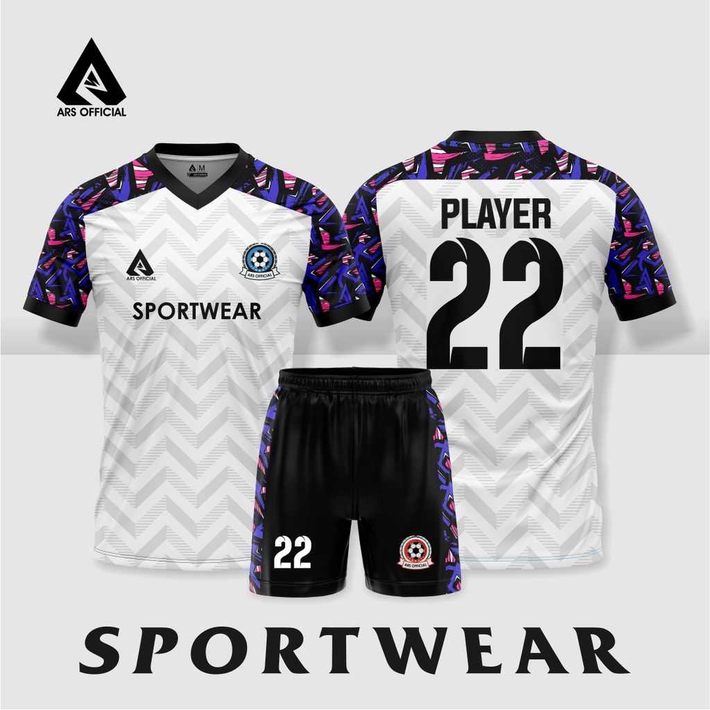 JERSEY FUTSAL & JERSEY SEPAK BOLA PRINTING ARS PINK PURPLE
