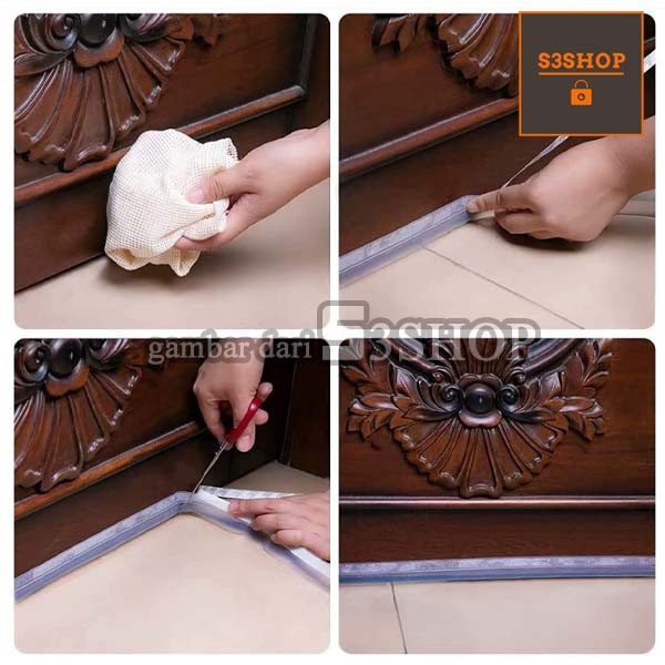 Door Seal Strip Penutup Celah Pintu dan Jendela Penahan Debu Binatang