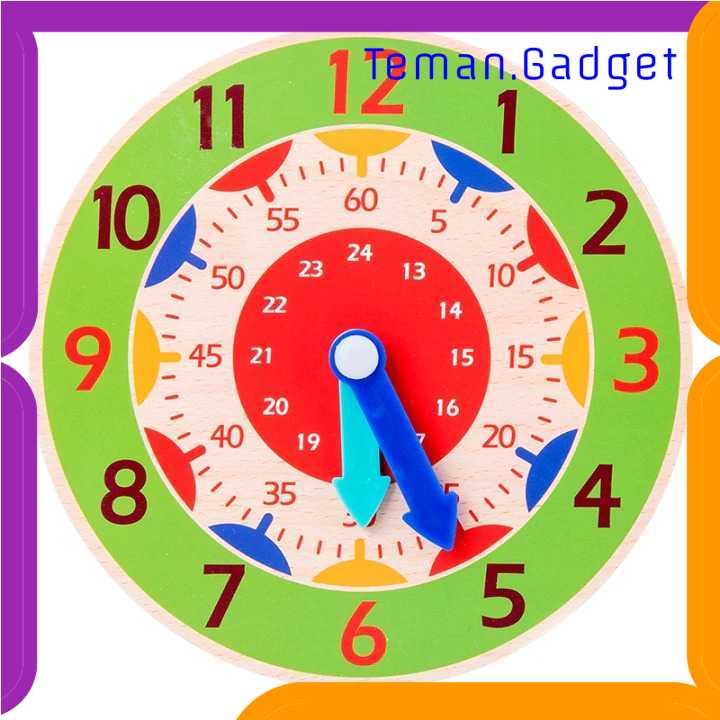 TG-MA MYY Mainan Anak Montessori Clock Hour Minutes Children Toy - SZ0916