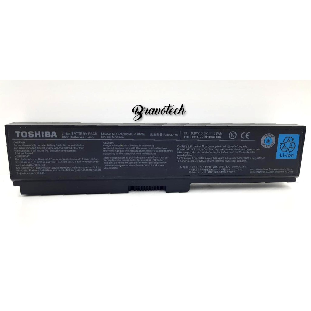 Battery Baterai Laptop toshiba PA3634 PA3634U-1BRS PA3634U-1BAS Satelite A660 C650 L650 L670 M305