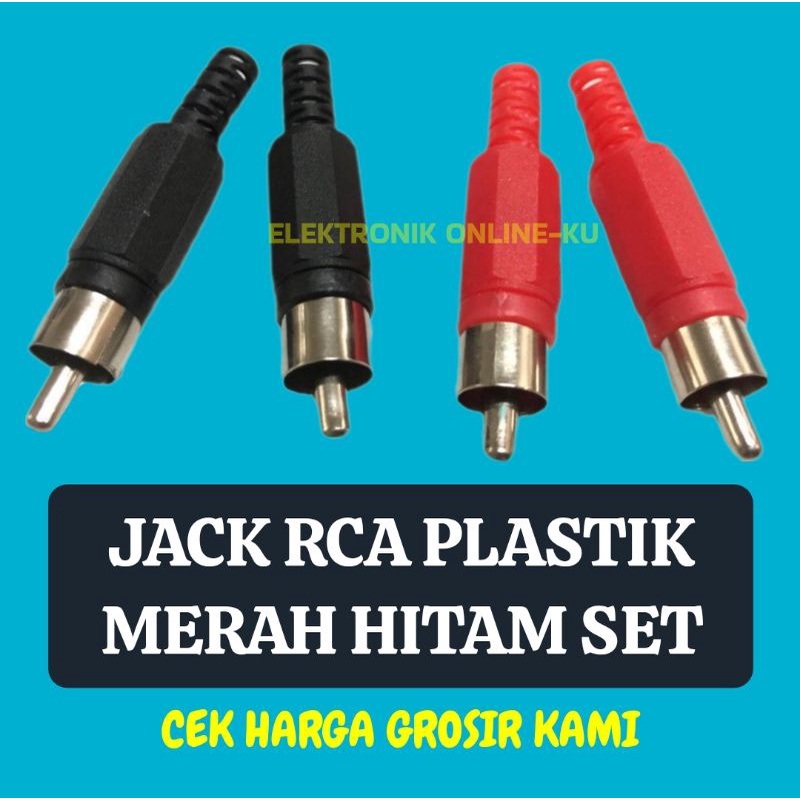 JACK RCA PLASTIK SET