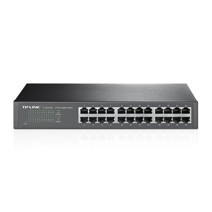 Networking TP - Link Switch 24 Port Gigabit 10/100/1000 RackMount - TL-SG1024D