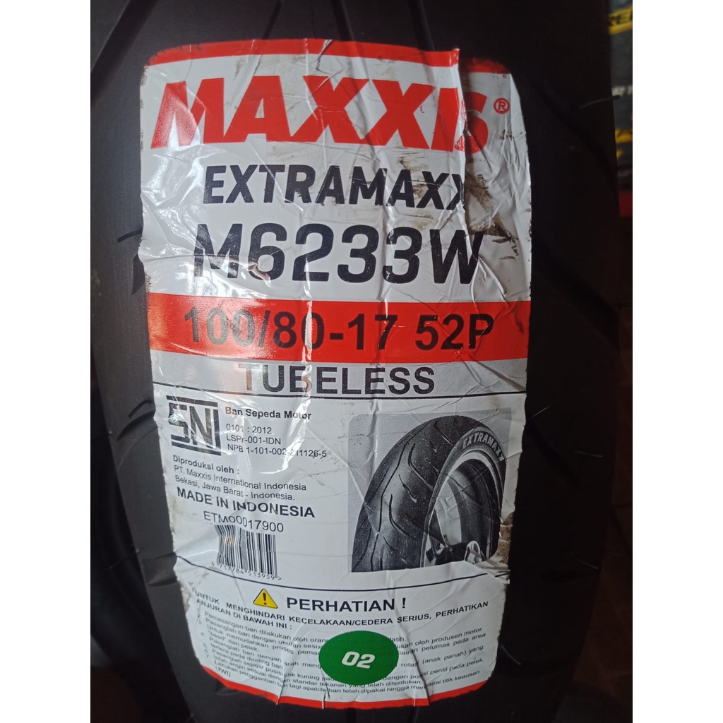 Ban TUBELESS MAXXIS Extramaxx 100/80-17 [HARGA PROMO]