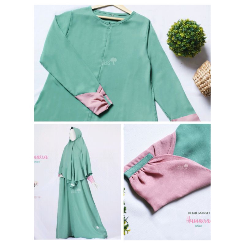 Gamis Das Syari polos busui Gamis Humaira by Das Muslim