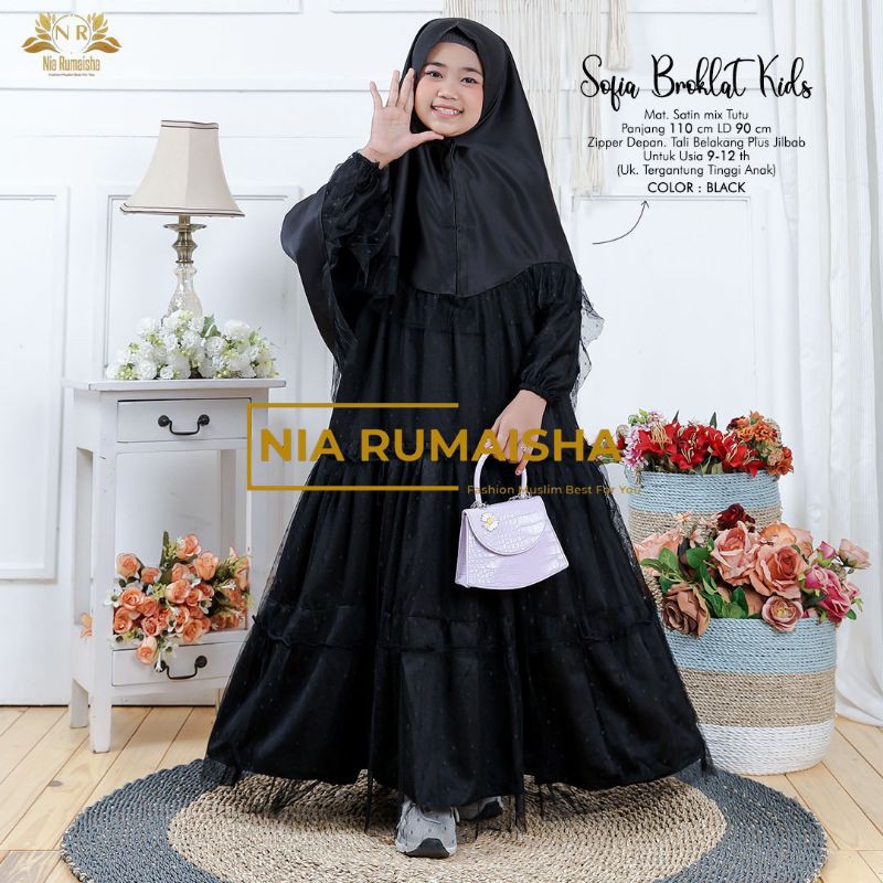 dress brokat anak sofia