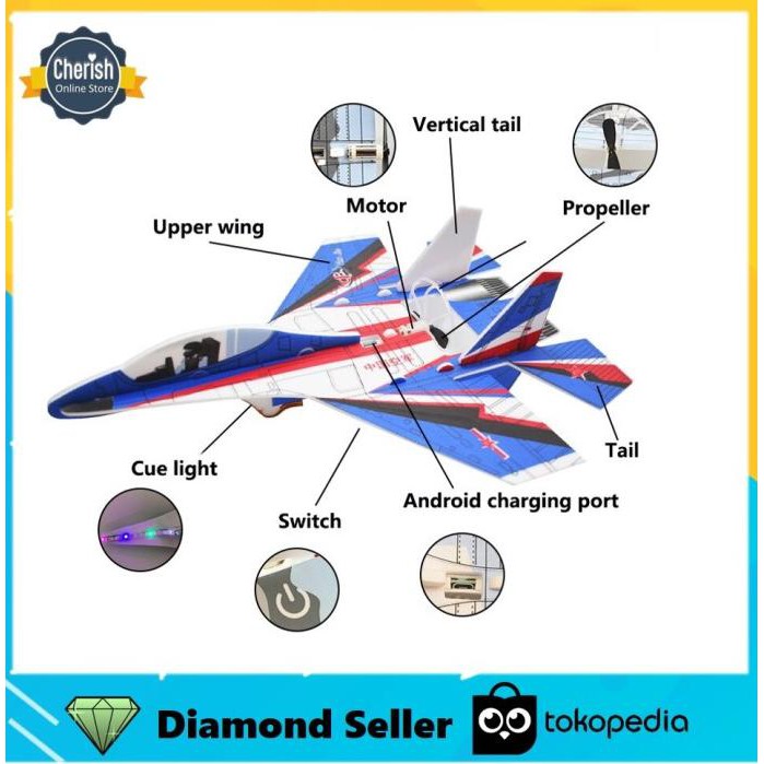 Mainan Pesawat Foam Elektrik | Pesawat Terbang Busa Elektrik Recharge