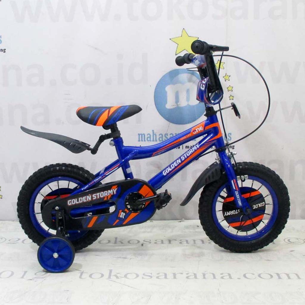 Ongkir Murah  12in Golden Storm BMX Sepeda  Anak  Laki  Laki  