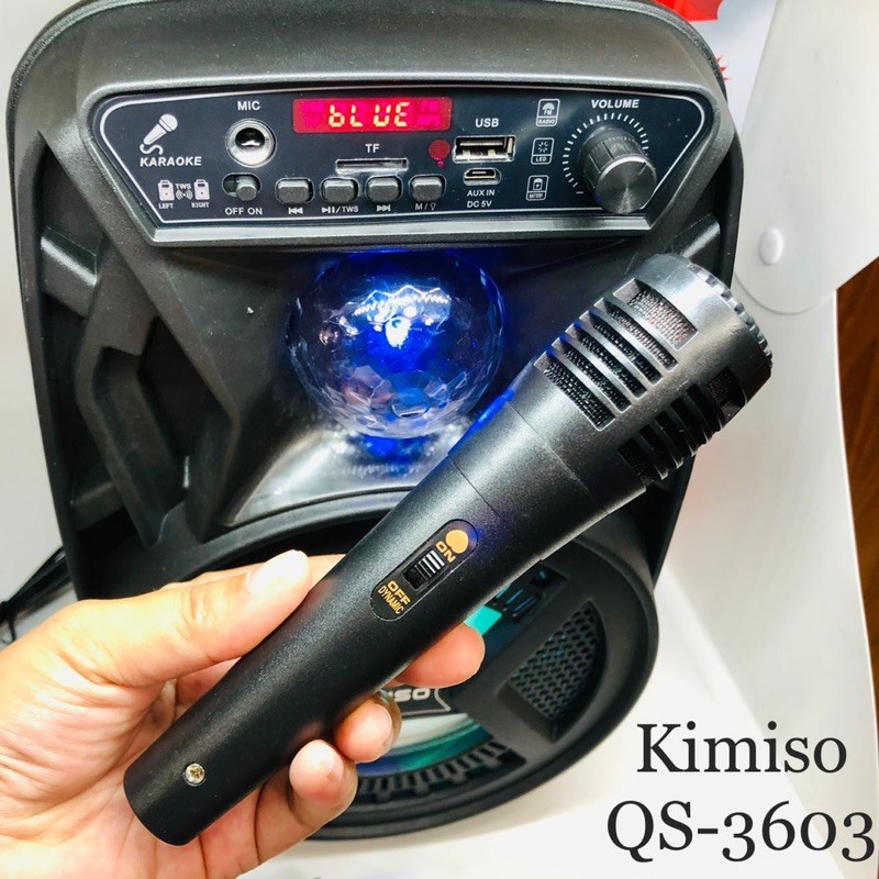 PROMO SPEAKER BLUETOOTH KIMISO QS3603 PLUS MIC KARAOKE