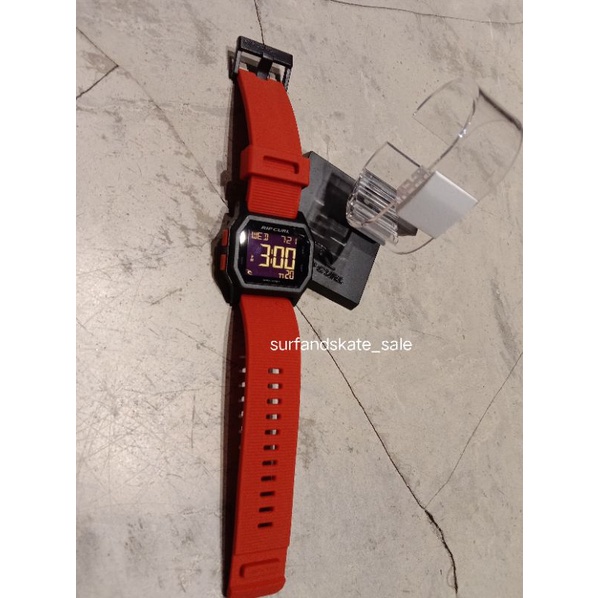 Jam Tangan Ripcurl Atom Digital Red Silikon