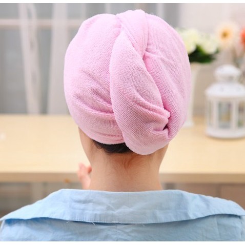 MARKAS  HL0081 Handuk Bandana Pengering Rambut Wanita Headband Towel Microfiber Polos