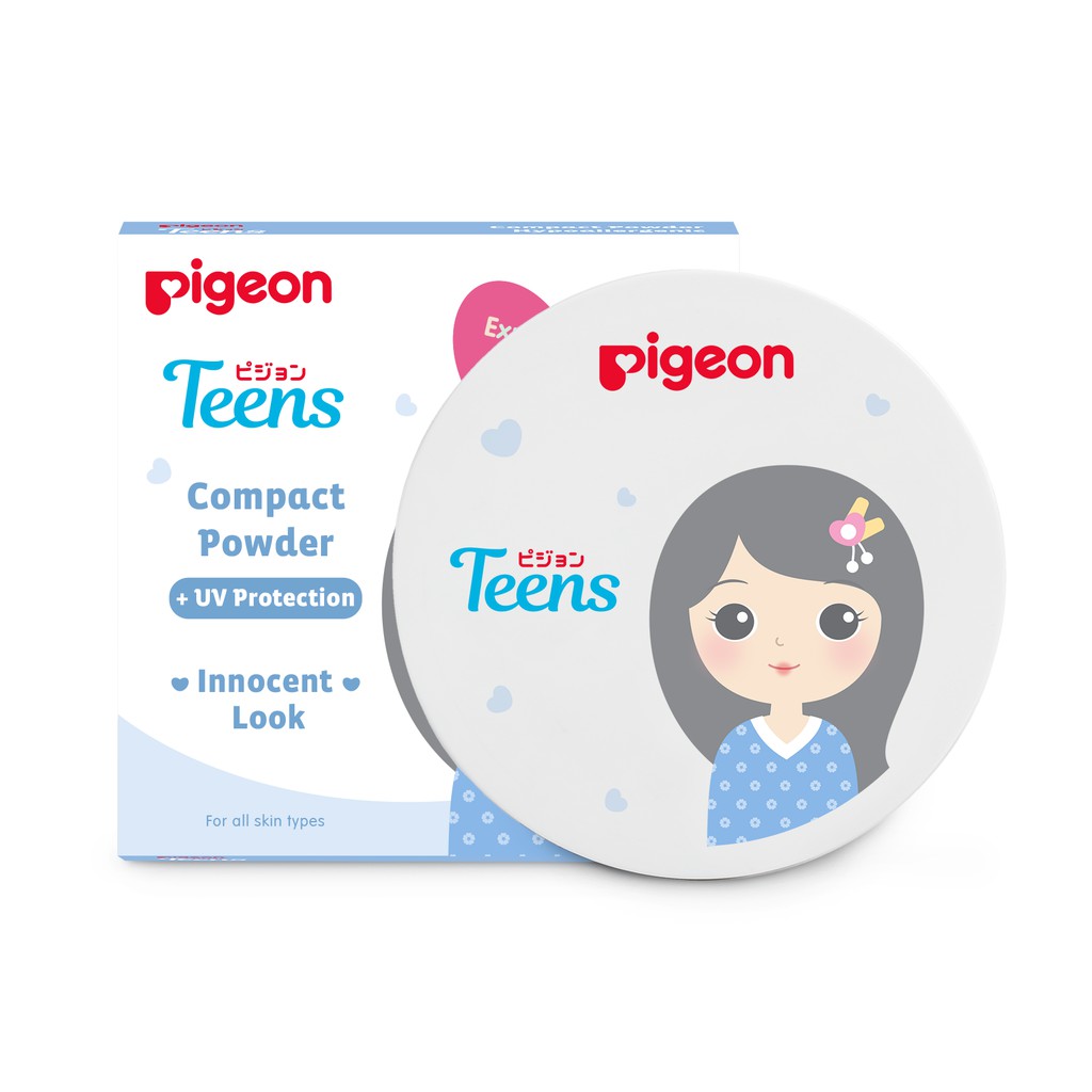 PIGEON TEENS Compact Powder + UV Protection 14Gr - Sand