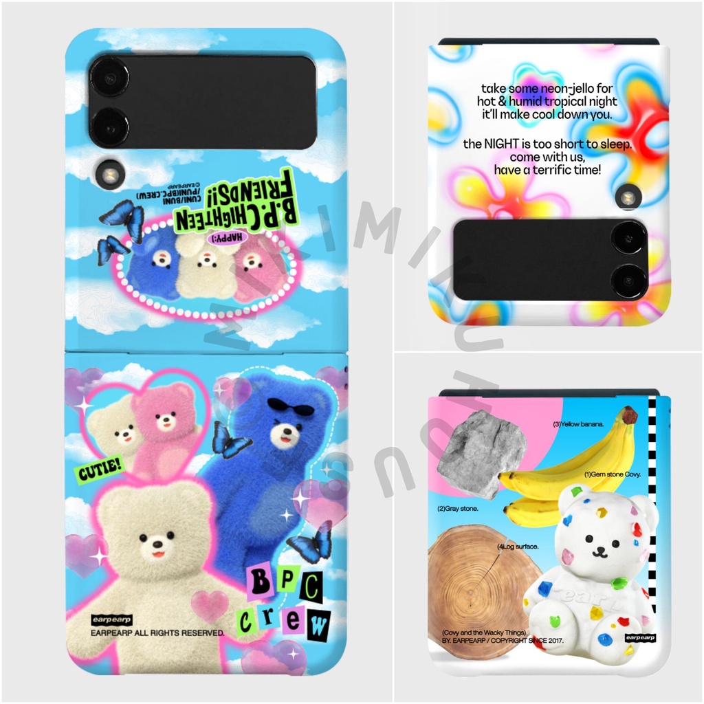 LIMITED SALE NEW Z FLIP 4 CASE EARPEARP OFFICIAL CASING HP SAMSUNG ZFLIP4 GALAXY BRAND KOREA KOREAN 