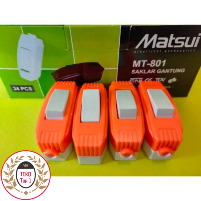 Saklar Lampu Gantung MATSUI  SNI / SUPER MURAH / Switch Lampu On Off MATSUI / Saklar Gantung MATSUI - MT801