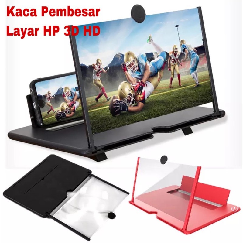 dc88 - Kaca Pembesar Layar Smartphone 3D HD / Pembesar Layar HP F3