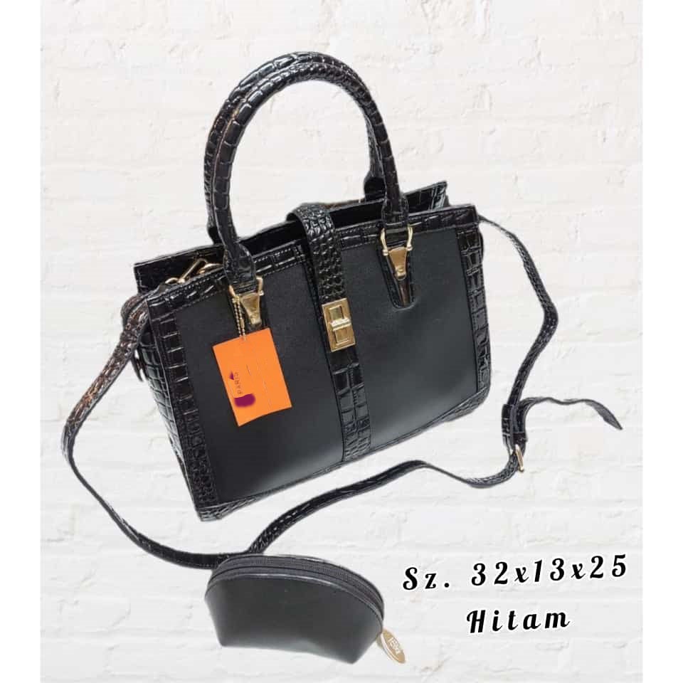 Tas Selempang Wanita Fashion Handbag Tas Kerja Wanita Import Selempang Cewek Slingbag Croco Bag Mewah