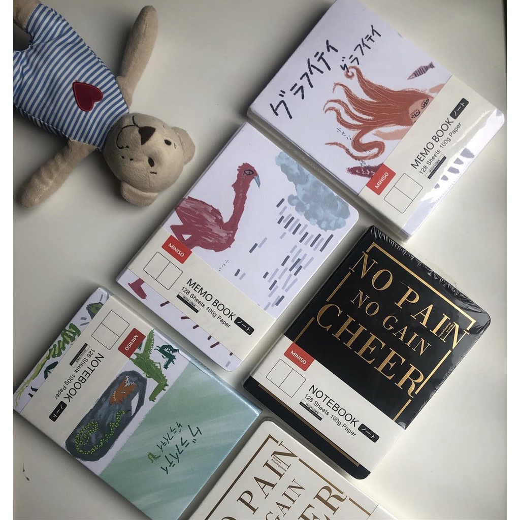 

Notebook/ Buku tulis miniso set ( 5pcs )