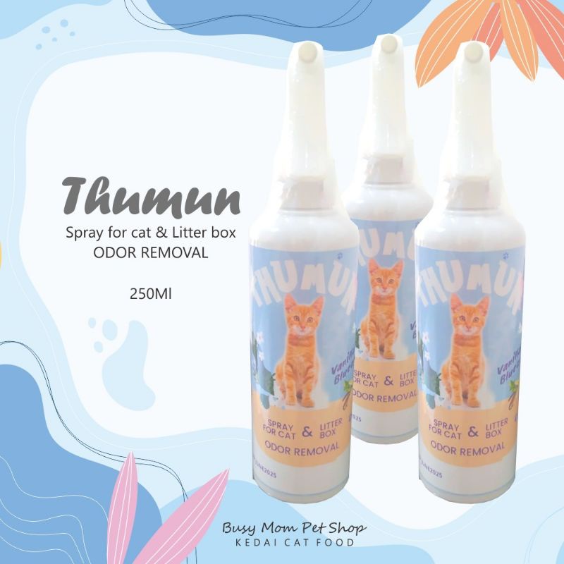 Thumun Penghilang Bau Bak Pasir Kucing Spray For Cat Litter Box