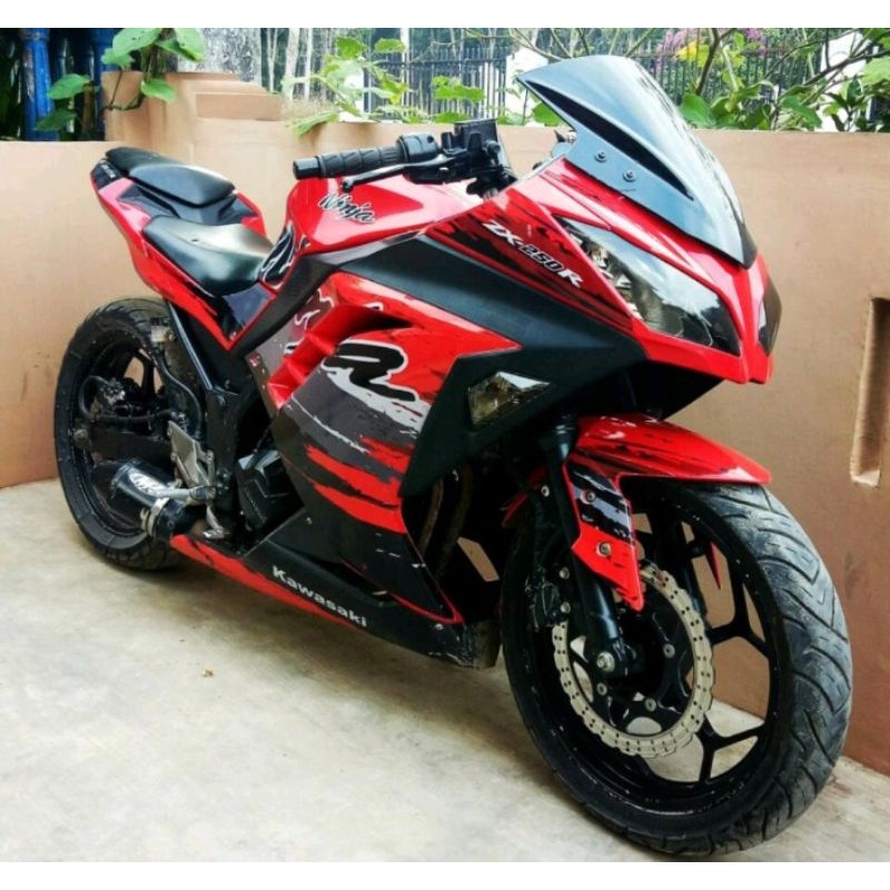 DECAL NINJA 250 FI OLD / DECAL STRIPING MOTOR NINJA 250FI / DECAL STICKER SEMI FULL BODY NINJA FI 25