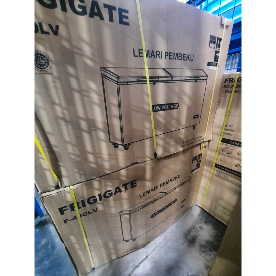 FRIGIGATE F 450 LV CHEST FREEZER BOX 450 L LEMARI PEMBEKU 450 LITER