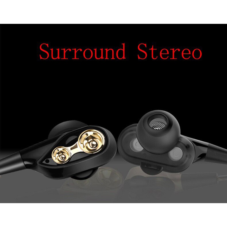 Headset Earphone In-Ear Driver Dynamic Bass Noise Isolation Microphone