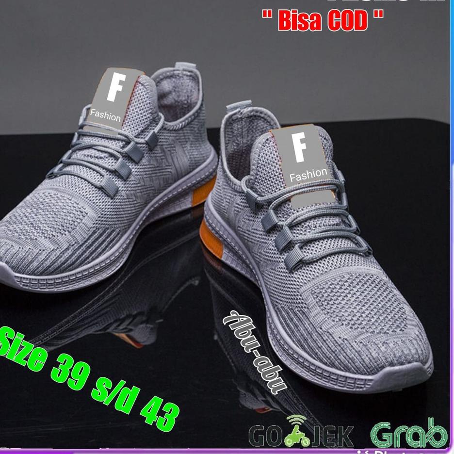 Best Product Sepatu Sneaker Pria Import - Sneaker Fearless Run Sporty Media001 Running Terbaik