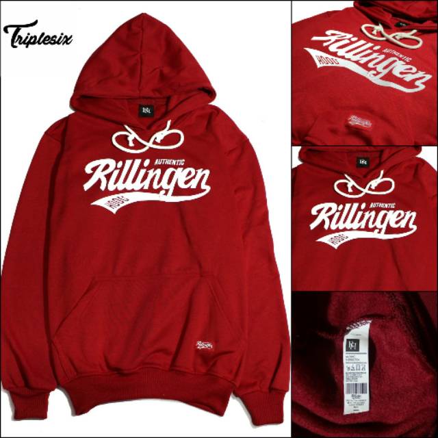 SWEATER HOODIE RILLINGEN MAROON ko