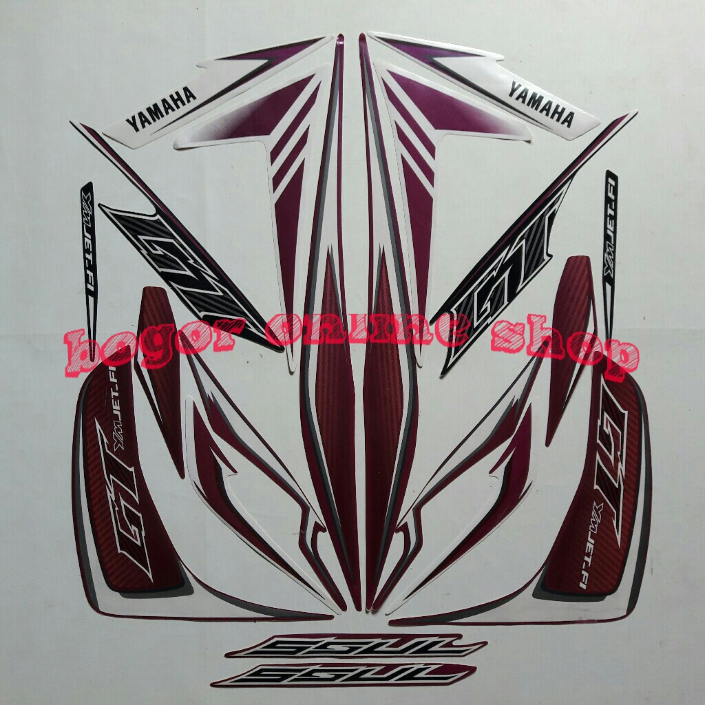 stiker motor soul gt street 2013 ungu