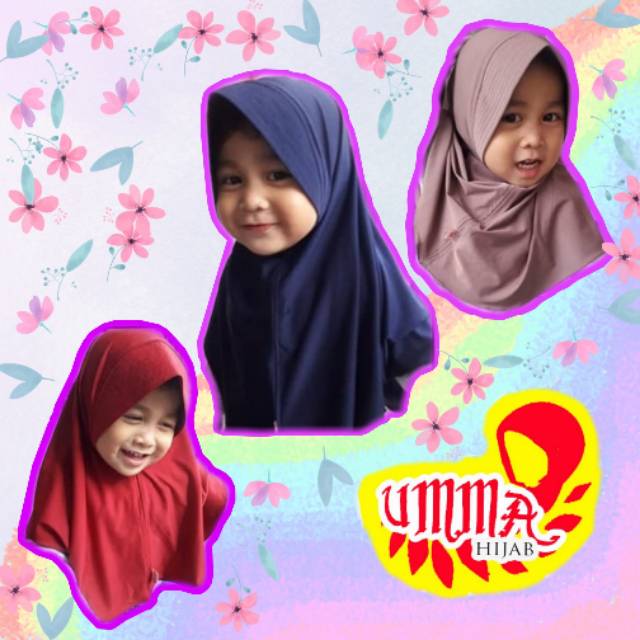 jilbab instan anak/hijab anak/jilbab anak syari/jilbab instan anak