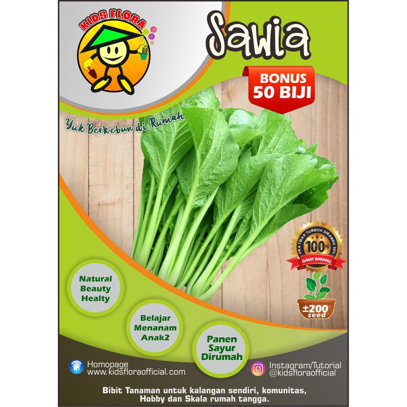 Bibit - Benih Sawi Hijau Manis Kemasan Kecil