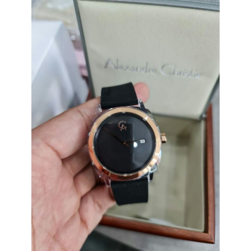 JAM TANGAN WANITA ALEXANDRE CHRISTIE AC2763 BLACK NEW AC2763 ORI