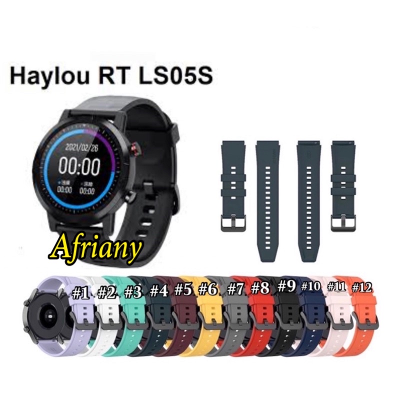strap Haylou RT2 LS10 / Haylou RT LS05S / Haylou Solar Plus RT3 (LS16) Rubber Tali Jam Tangan