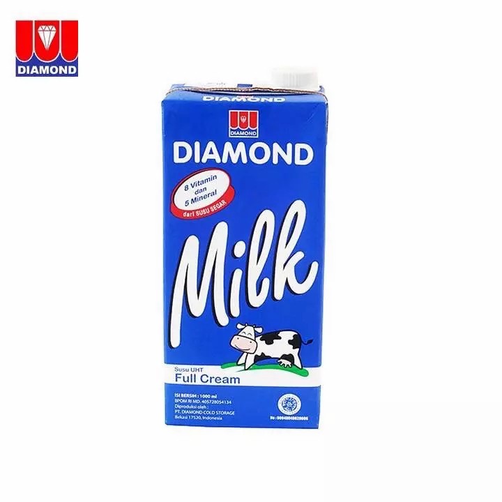 

Diamond Susu UHT Full Cream Milk 1000ml 1L - Full Cream