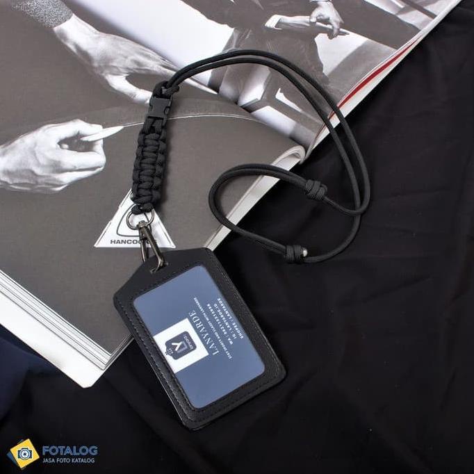 

BARU! 4158 Lanyard Cobra Buckle Name Tag ID Card Holder Tali Leher Kartu