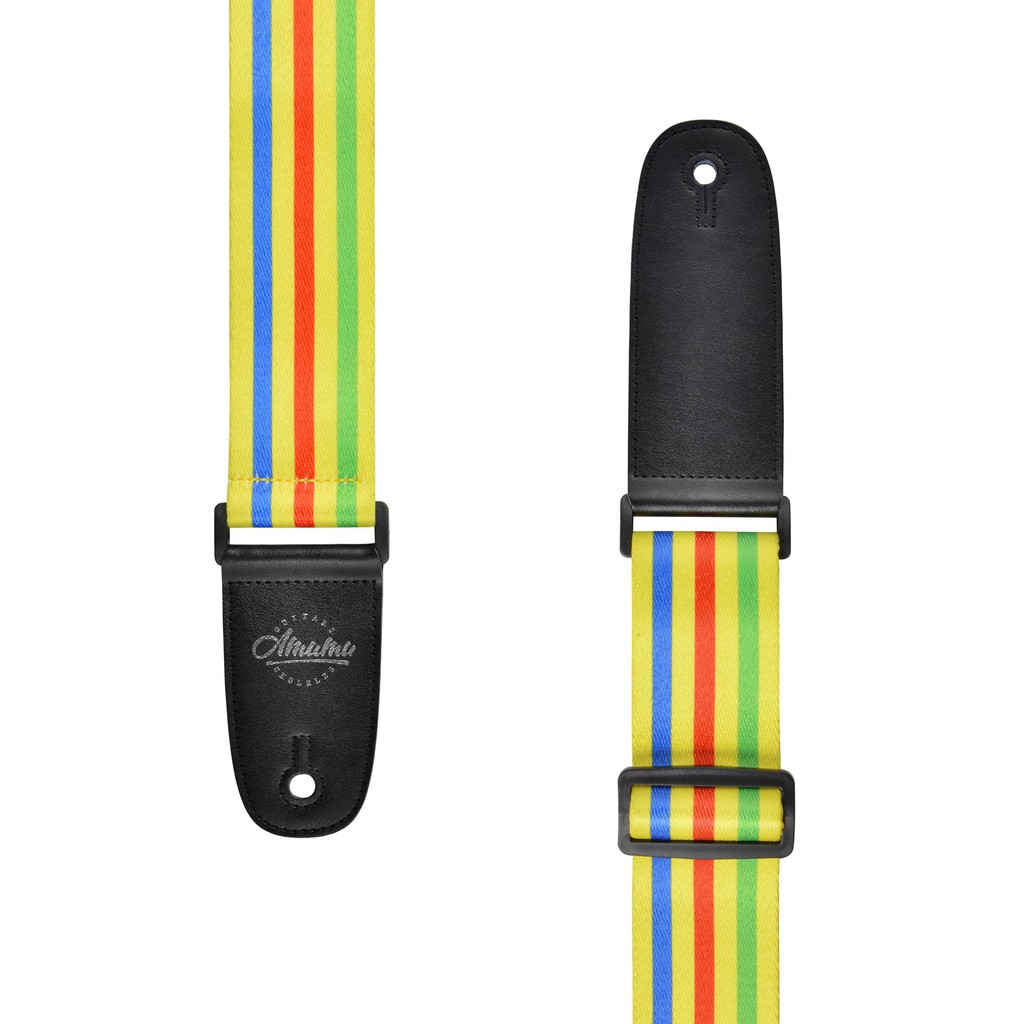 Amumu PC02P Strap Gitar motif Yellow Stripe