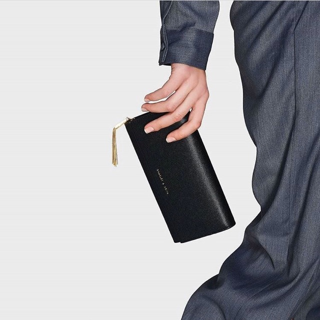 NEW !! CHARLES CHARLES&KEITHCNK WALLET ORI TASSEL DOMPET WANITA D8101/d007-1
