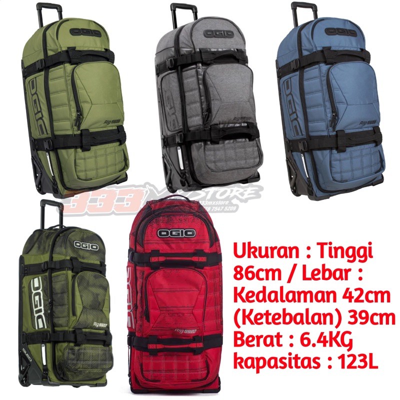 TROLLEY BAG OGIO RIG 9800.TAS OGIO.KOPER OGIO.TAS RODA OGIO
