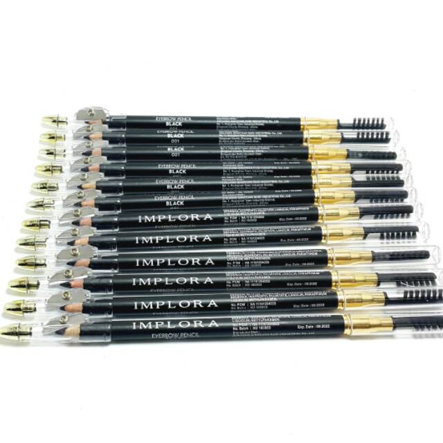 Pensil Alis Implora Warna Hitam BPOM / Eyebrow Implora